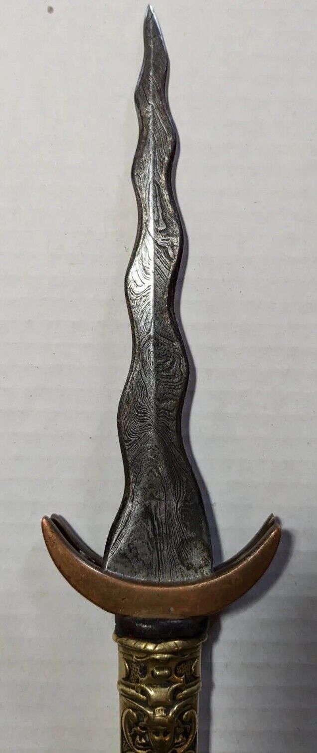 Antique Dagger Antique Athame German Flamberge Knife Melusine Hermes Wicca Vril