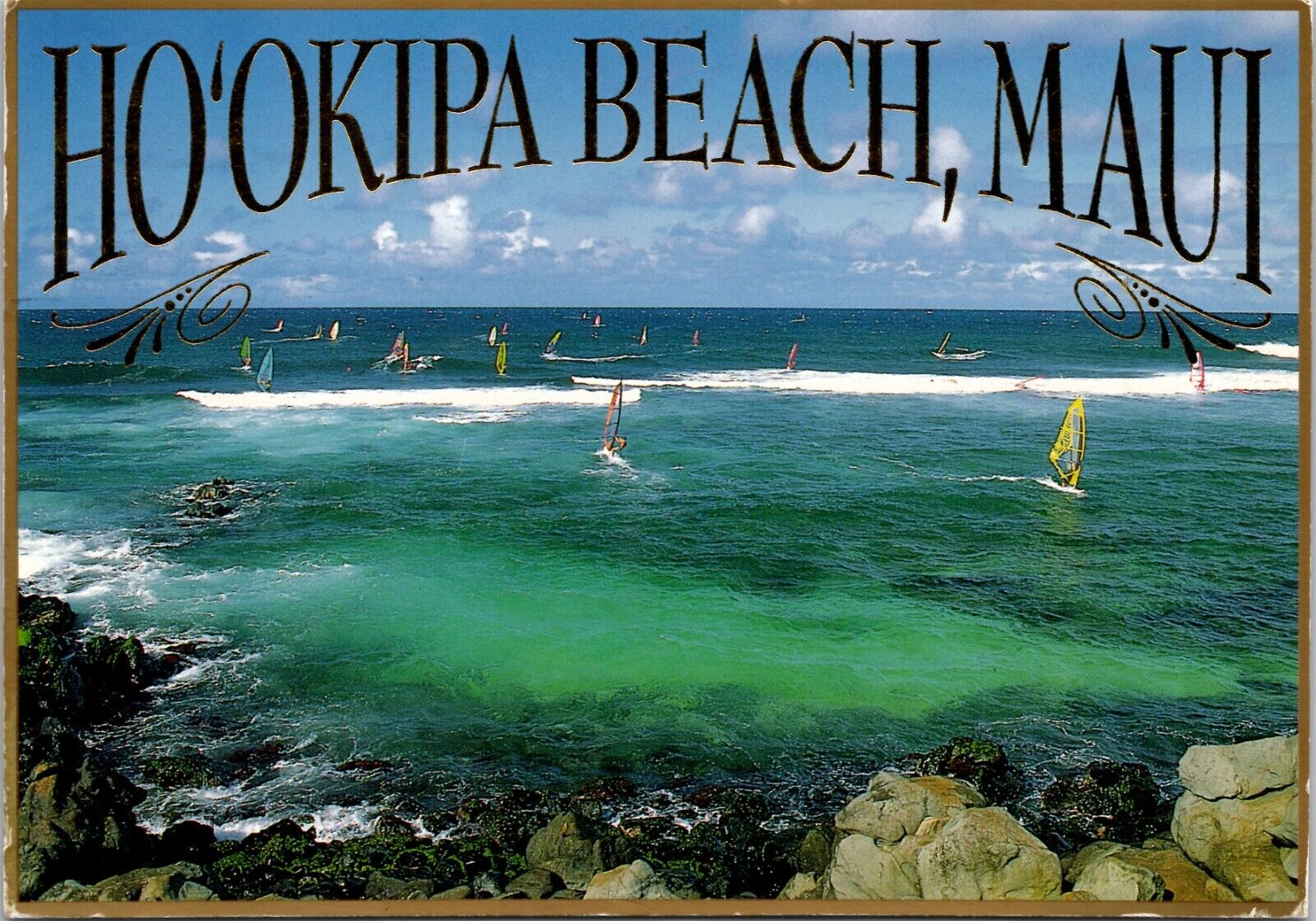 Ho\'okipa Beach Maui Vintage Postcard spc5