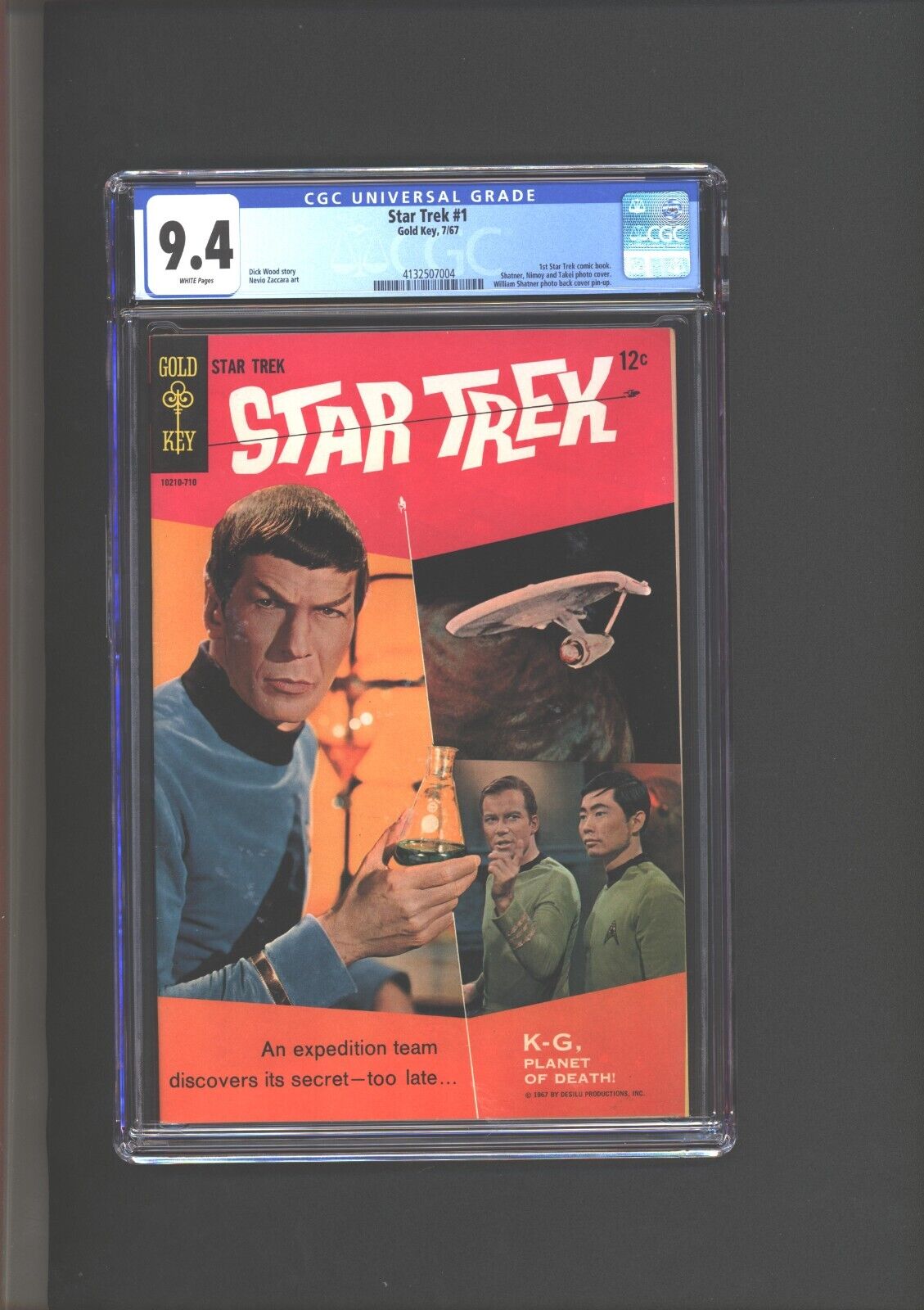 Star Trek #1 CGC 9.4 1st Star Trek Comic Book. Photo Cover 1967