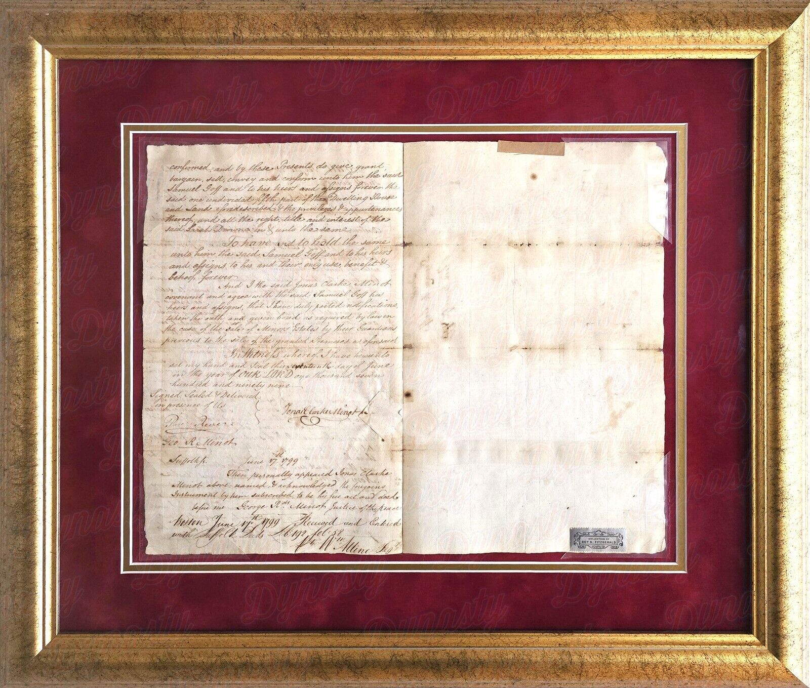 Paul Revere Signed Document Early Boston Real Estate Deed Autographed As Witness