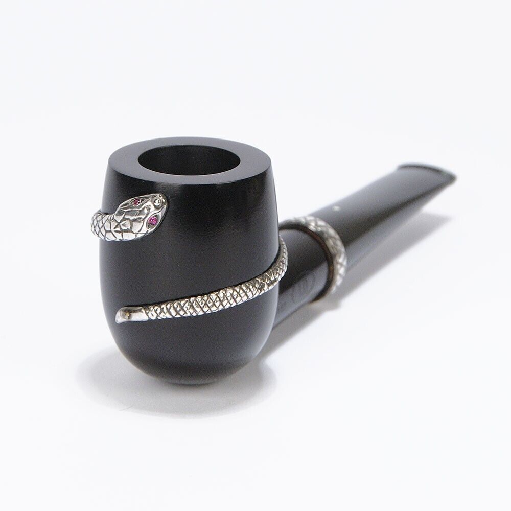 Dunhill Silver Snake 2002 Limited Edition Pipe, Dress - New / Unsmoked