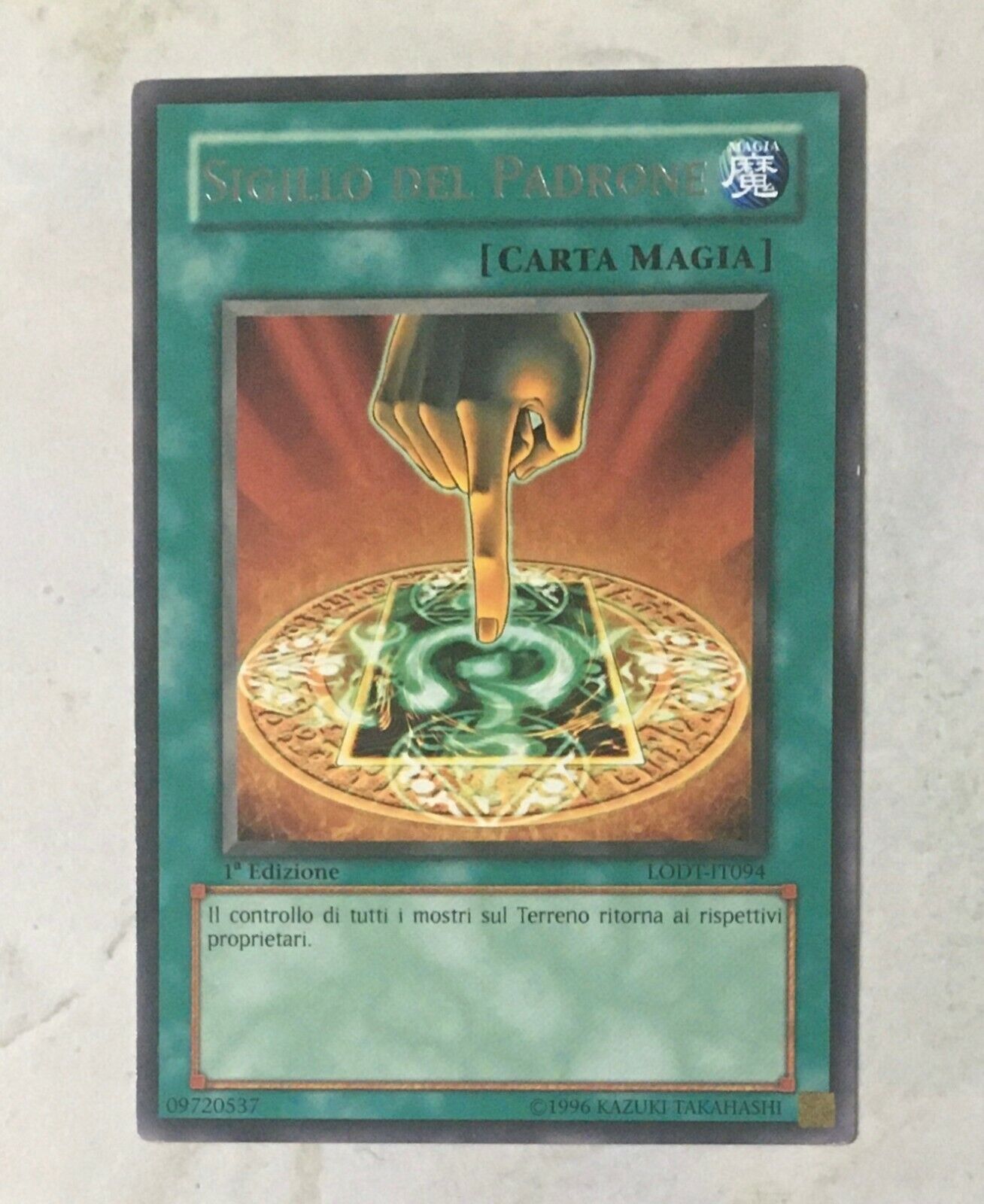 Yu-Gi-Oh LODT IT094 SEAL OF THE MASTER CARD CARDS CARD