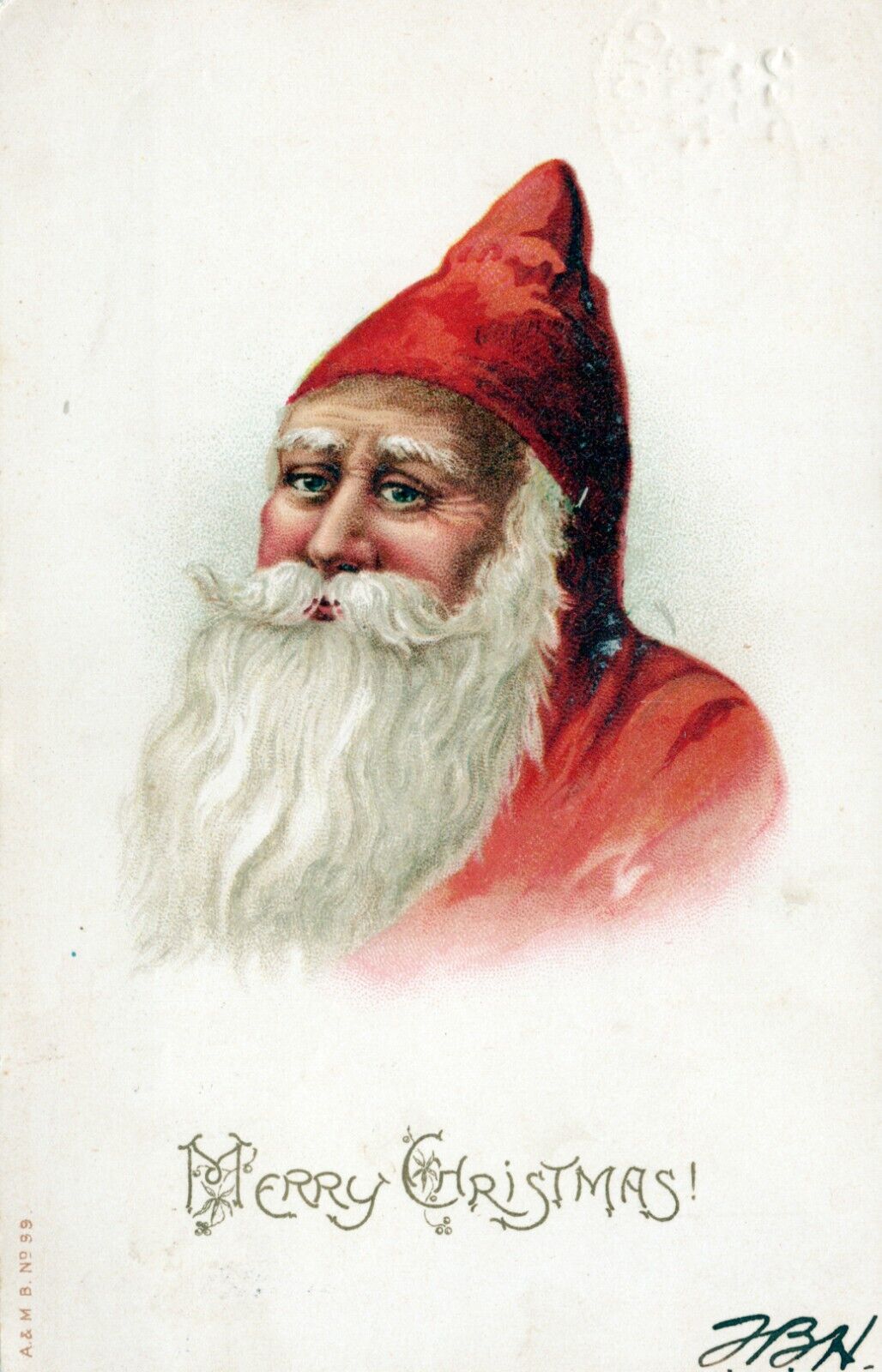 Santa Claus Christmas Postcard Posted in 1906 Series No. 99. TC Company Chicago