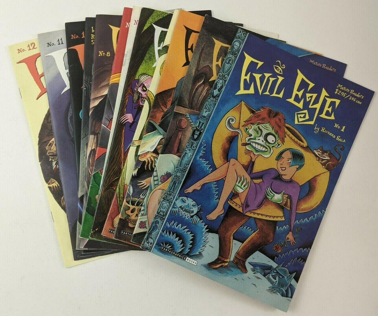 Evil Eye 1-12 Comic SET Fantagraphics 1st Print First COMPLETE Richard Sala FULL