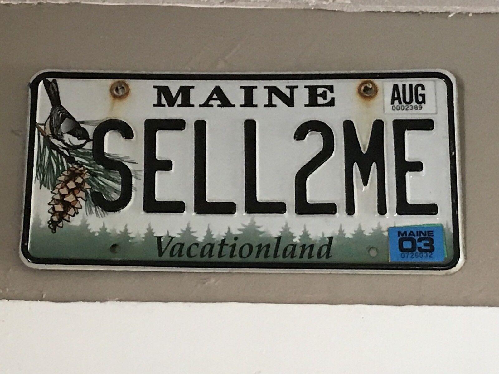 Sell 2 ME Maine License Plate Tag Vanity