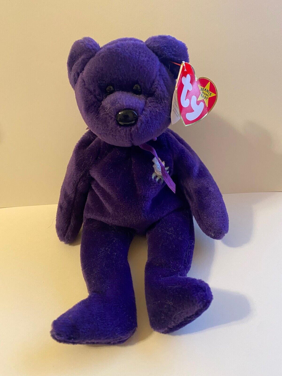 Rare 1st Edition Ty Princess Diana Beanie Baby (P.V.C. Pellets, Made in China)