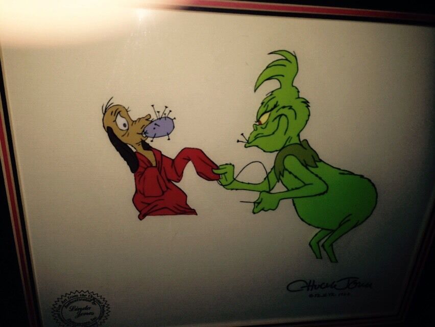 The Grinch & Max PRODUCTION Art by Chuck Jones Just like St Nick