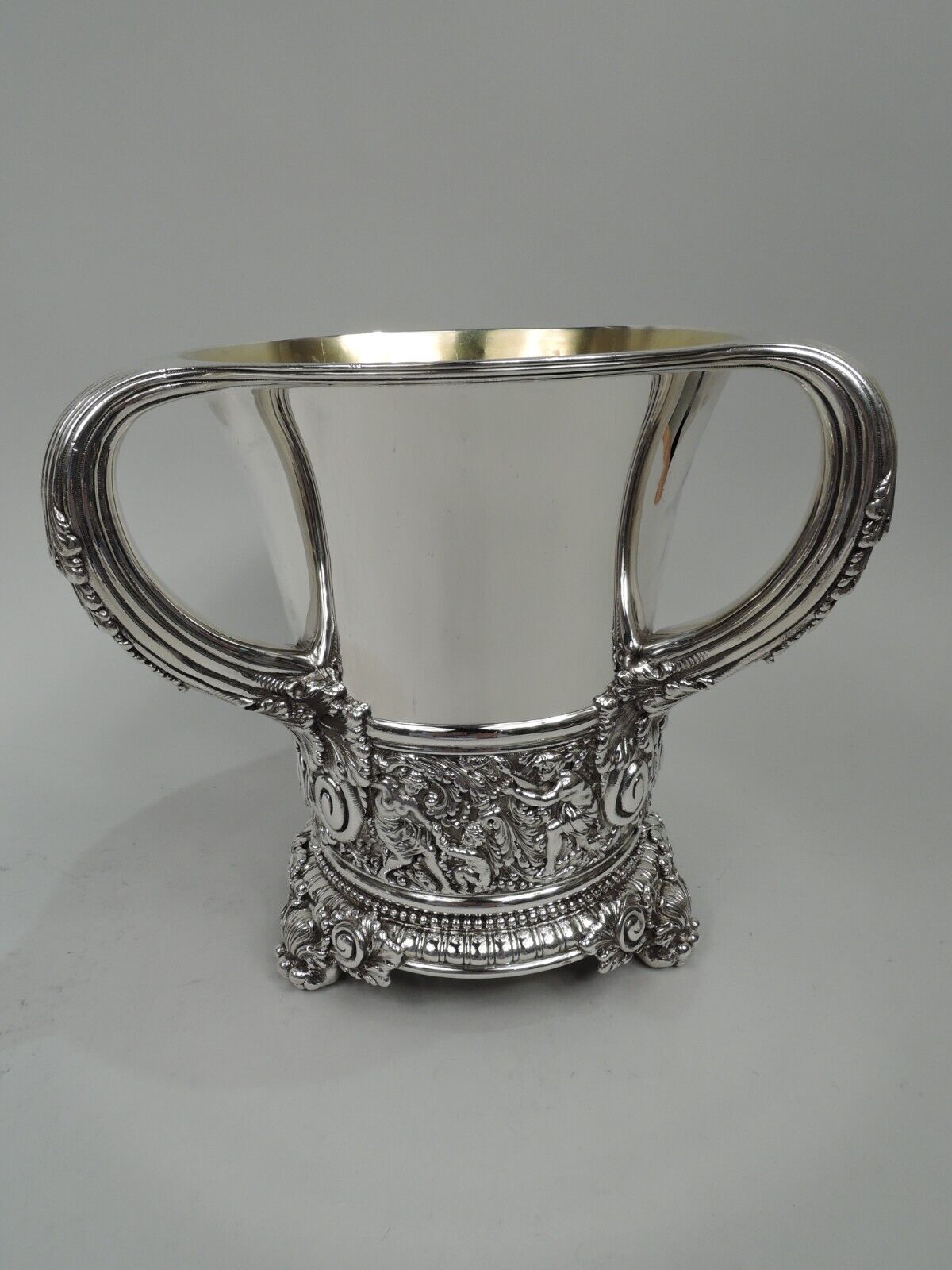 Tiffany Olympian Wine Cooler 6904 Antique Trophy Cup American Sterling Silver