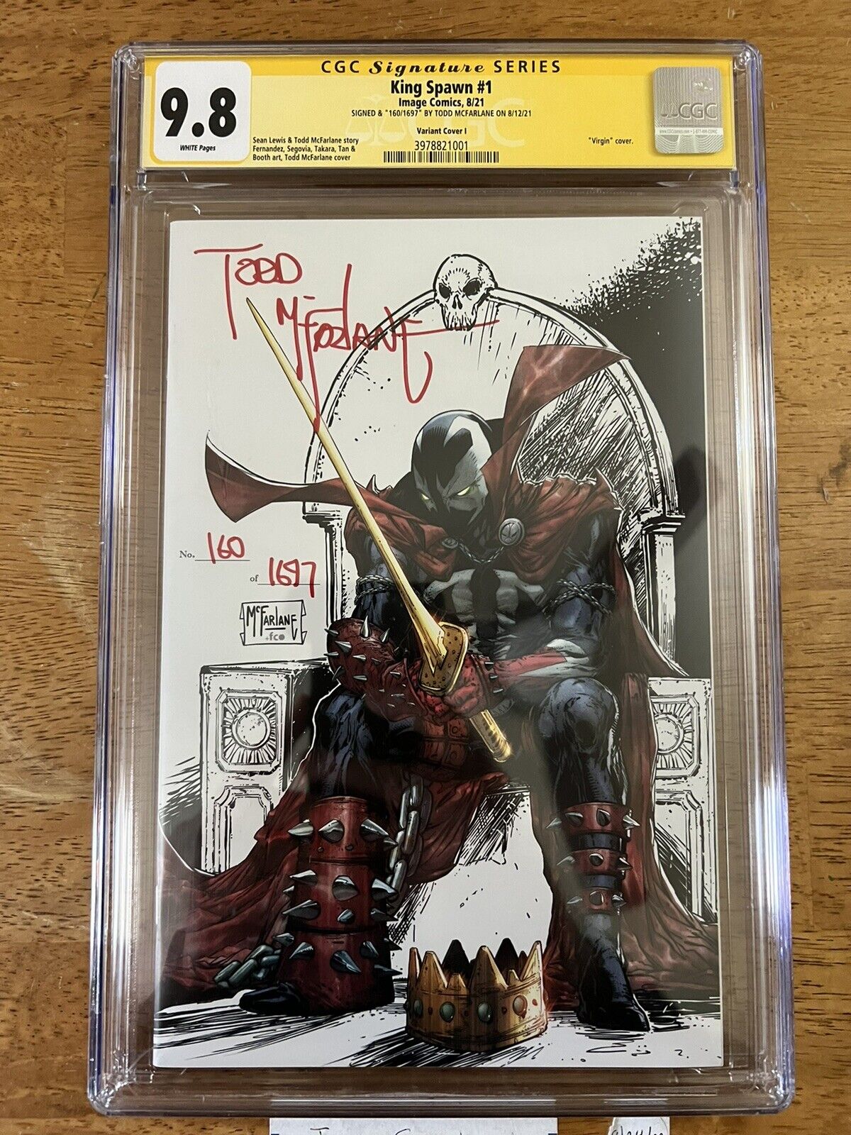 King Spawn #1 UNICORN 9.8 CGC SS LOW MINT #160/1697 Coveted Top 10%