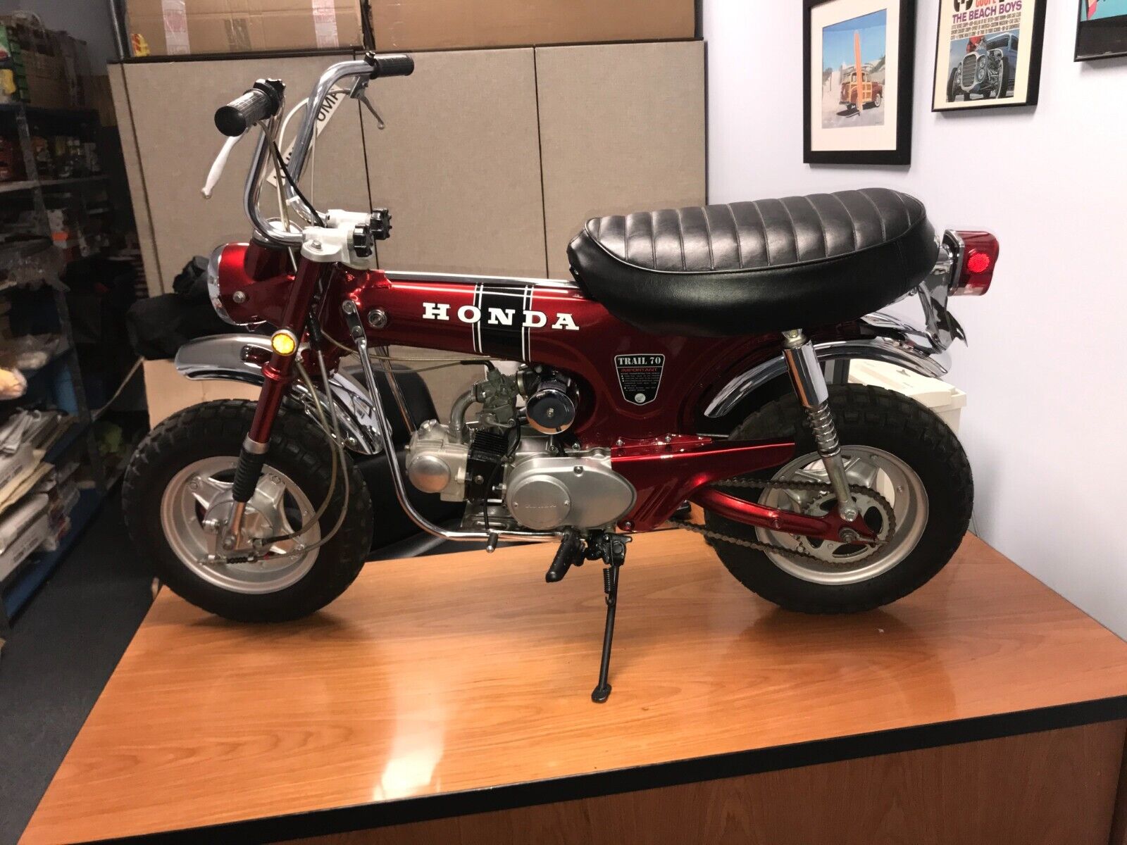 1970 Honda ct70 Trail Motorcycle - Candy Ruby Red