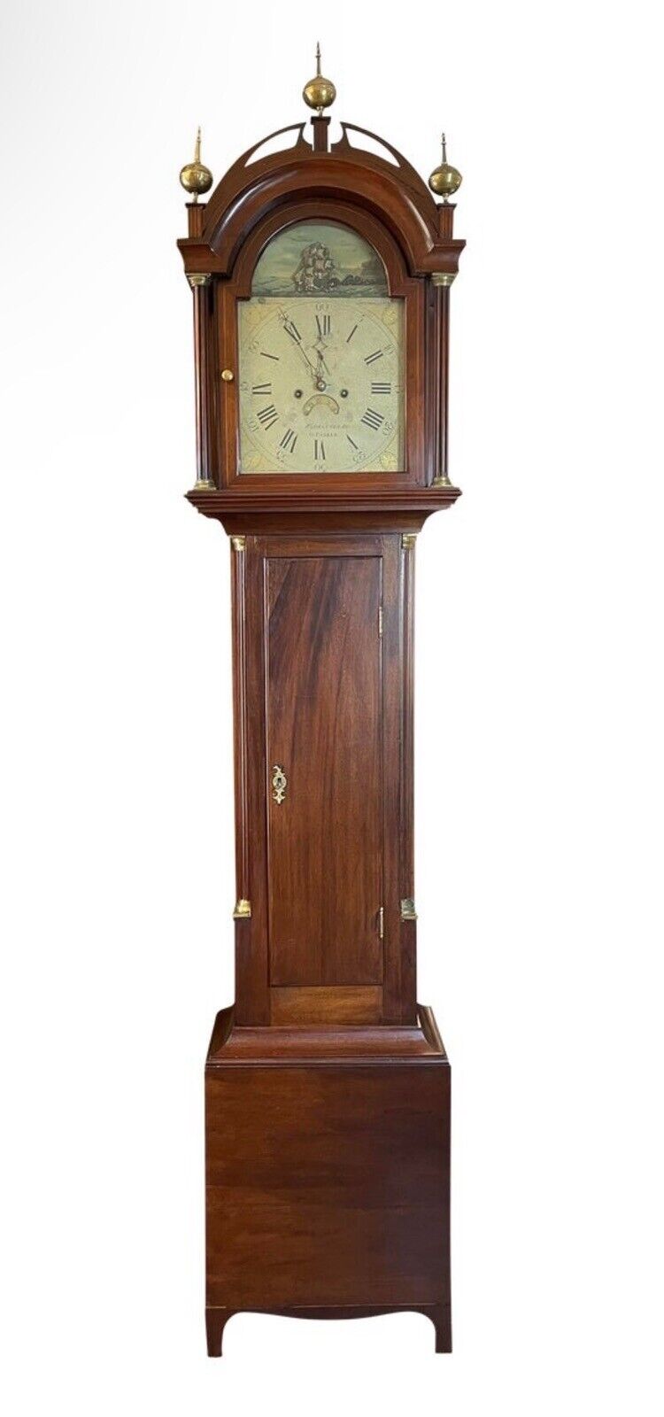 Gardner Parker - Rare Antique Massachusetts Rocking Ship Grandfather Clock