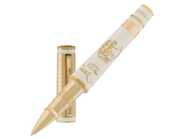 Omas: Alexander Pushkin Limited Edition - 18ct Gold Rollerball Pen MSRP $22,000
