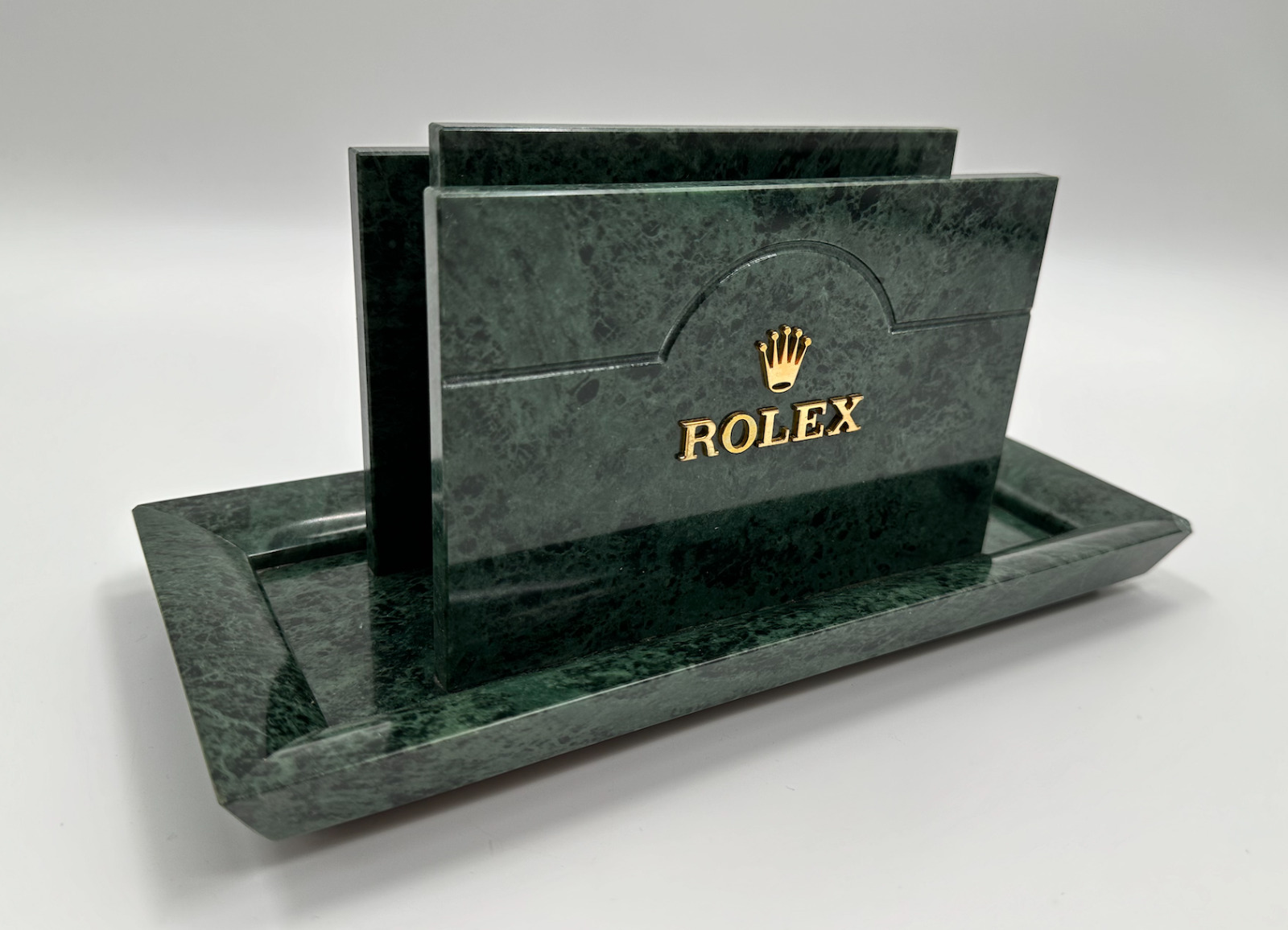 Rolex Green Marble Granite Magazine Letter Brief Catalogue Envelope Holder