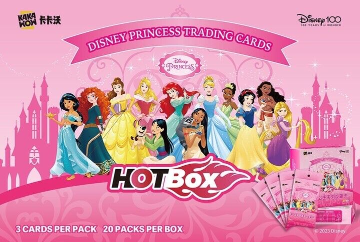 2023 Kakawow Disney 100 Hotbox Princess Card Factory Sealed Case Preorder