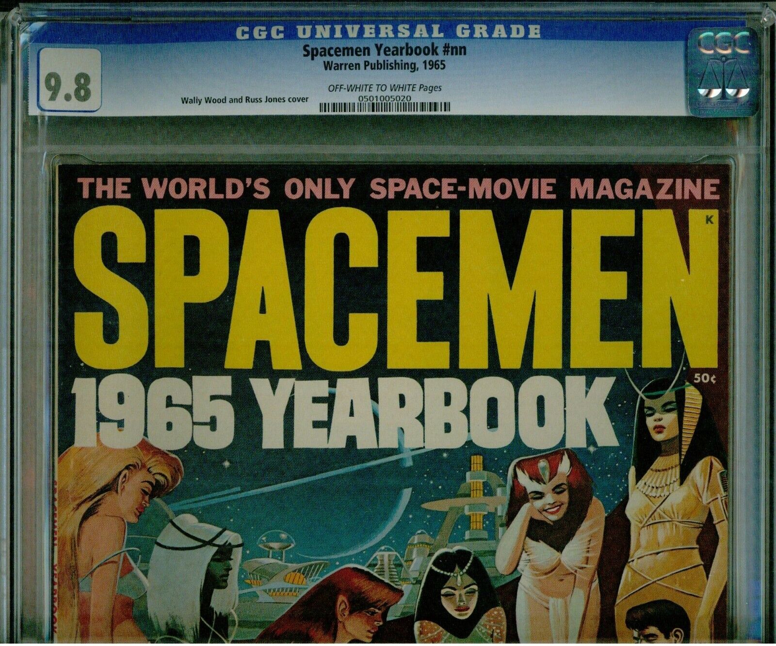 SPACEMEN YEAR BOOK #NN 1965 CGC 9.8 MINT WALLY WOOD COVER 1 OF 1 SINGLE HIGHEST