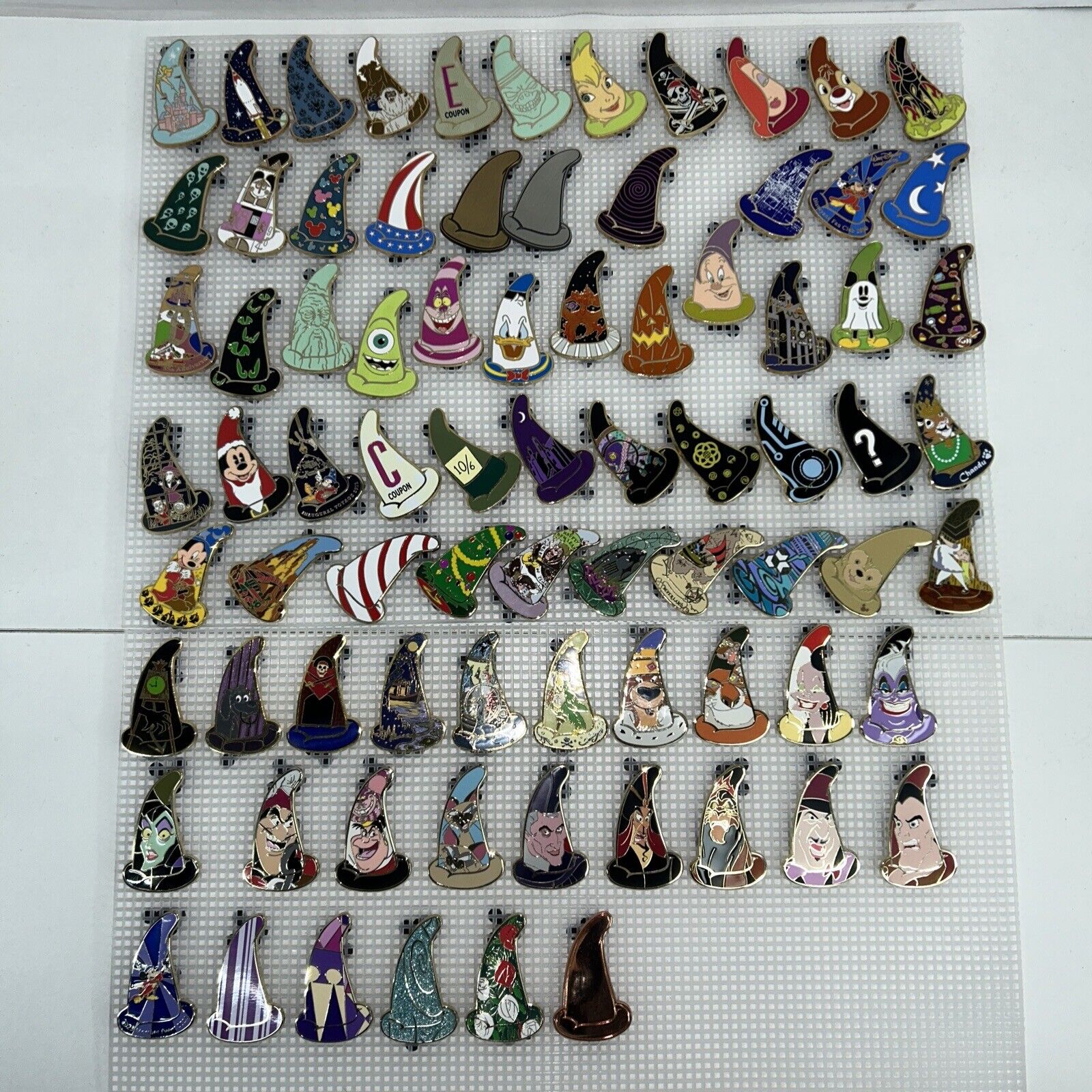 Huge Disney Pin Lot WDI Sorcerer Hats Mystery Collection Characters Rare HTF
