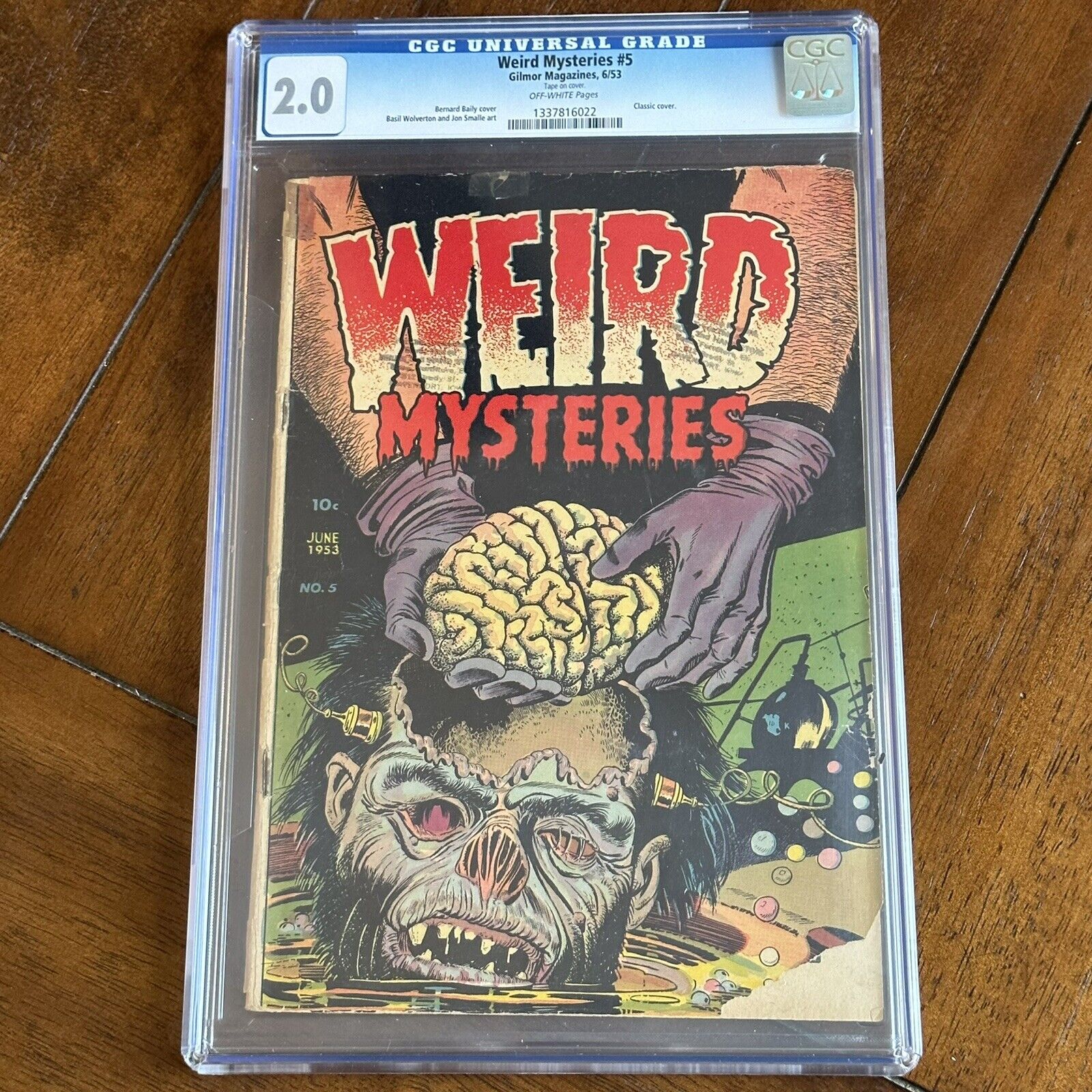 Weird Mysteries #5 (1953) - Golden Age Horror PCH Classic Cover - CGC 2.0