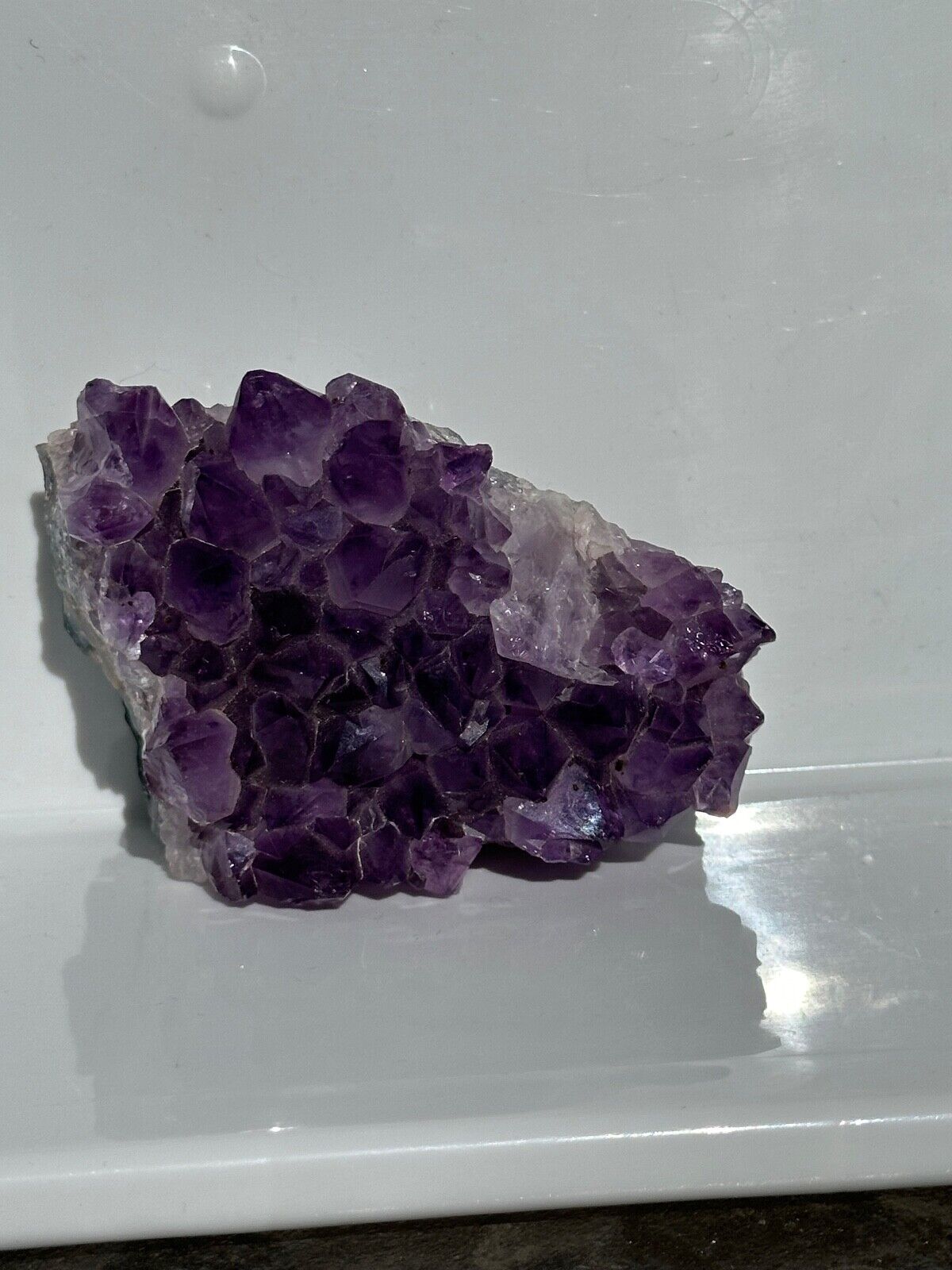 Large Deep Purple Amethyst Cluster, Amethyst Geode, Raw Amethyst, 548 grams