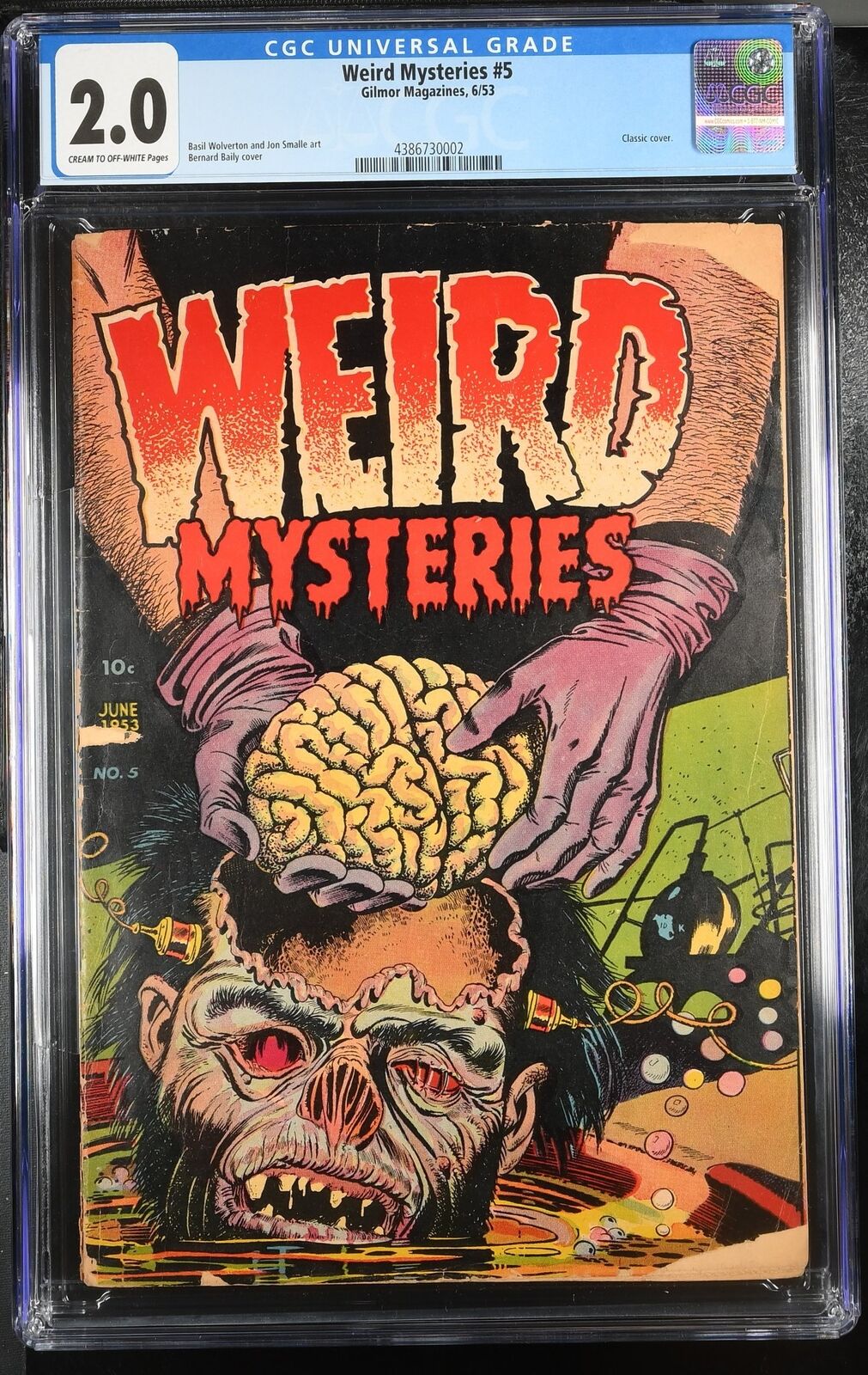 Weird Mysteries #5 CGC GD 2.0 Classic Bailey Pre-Code Horror Cover 1953
