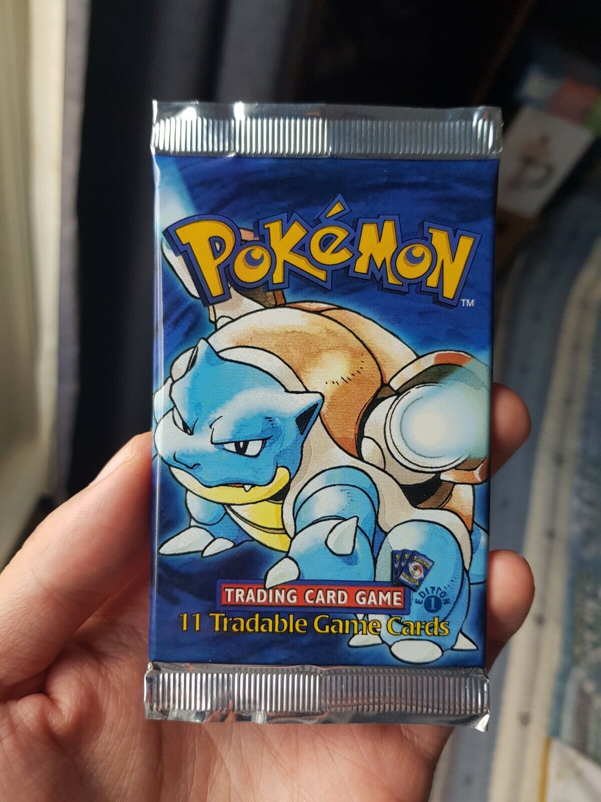 1999 Pokemon 1st First Edition Shadowless Base Set Booster Pack - Blastoise 
