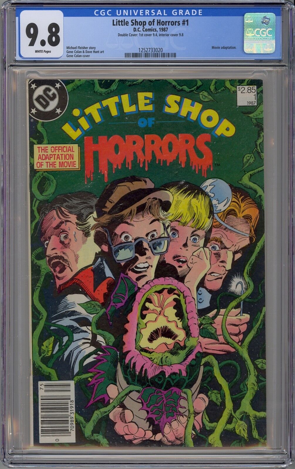 Little Shop of Horrors #1 CGC 9.8 NM/MT Wp Double Cover Canadian Price Variant 
