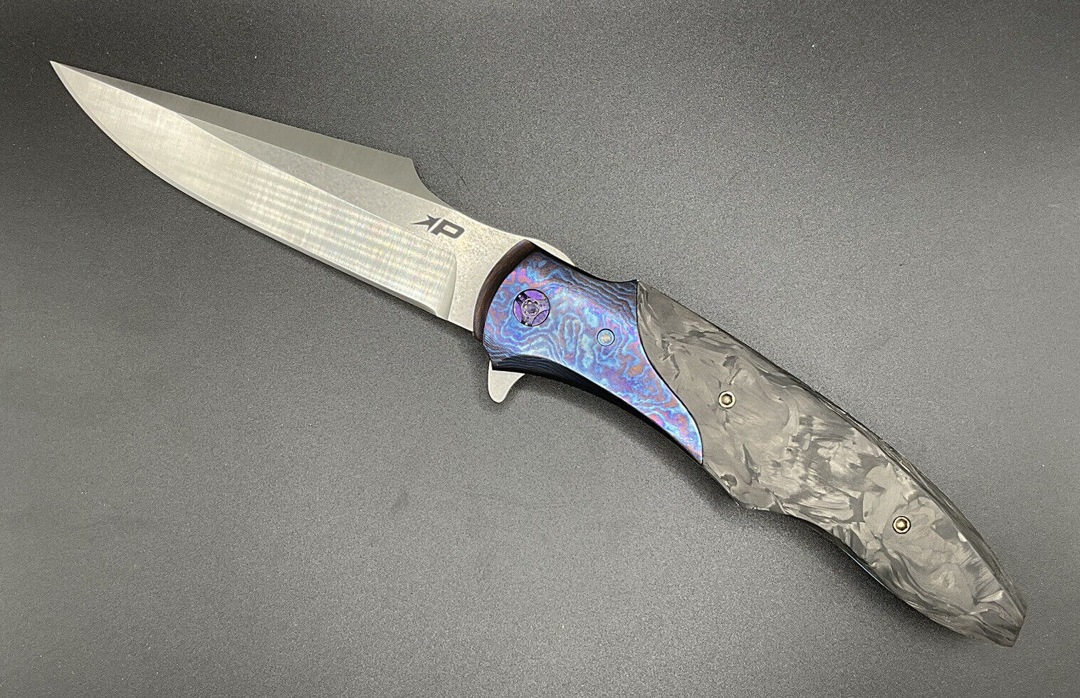 Patriot Bladewerx X Wolfgang Loerchner Lincoln Linerlock Knife S35VN USA Made
