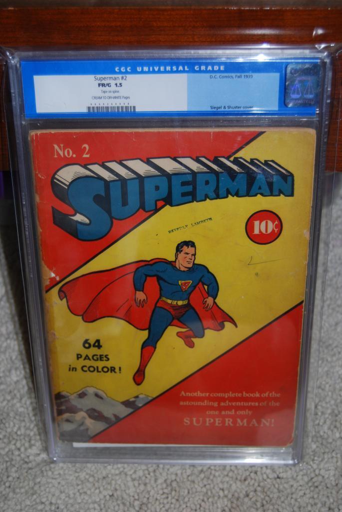 Superman #2 CGC 1.5 DC 1939 JLA Follows Action #1 Justice League C12 698 cm
