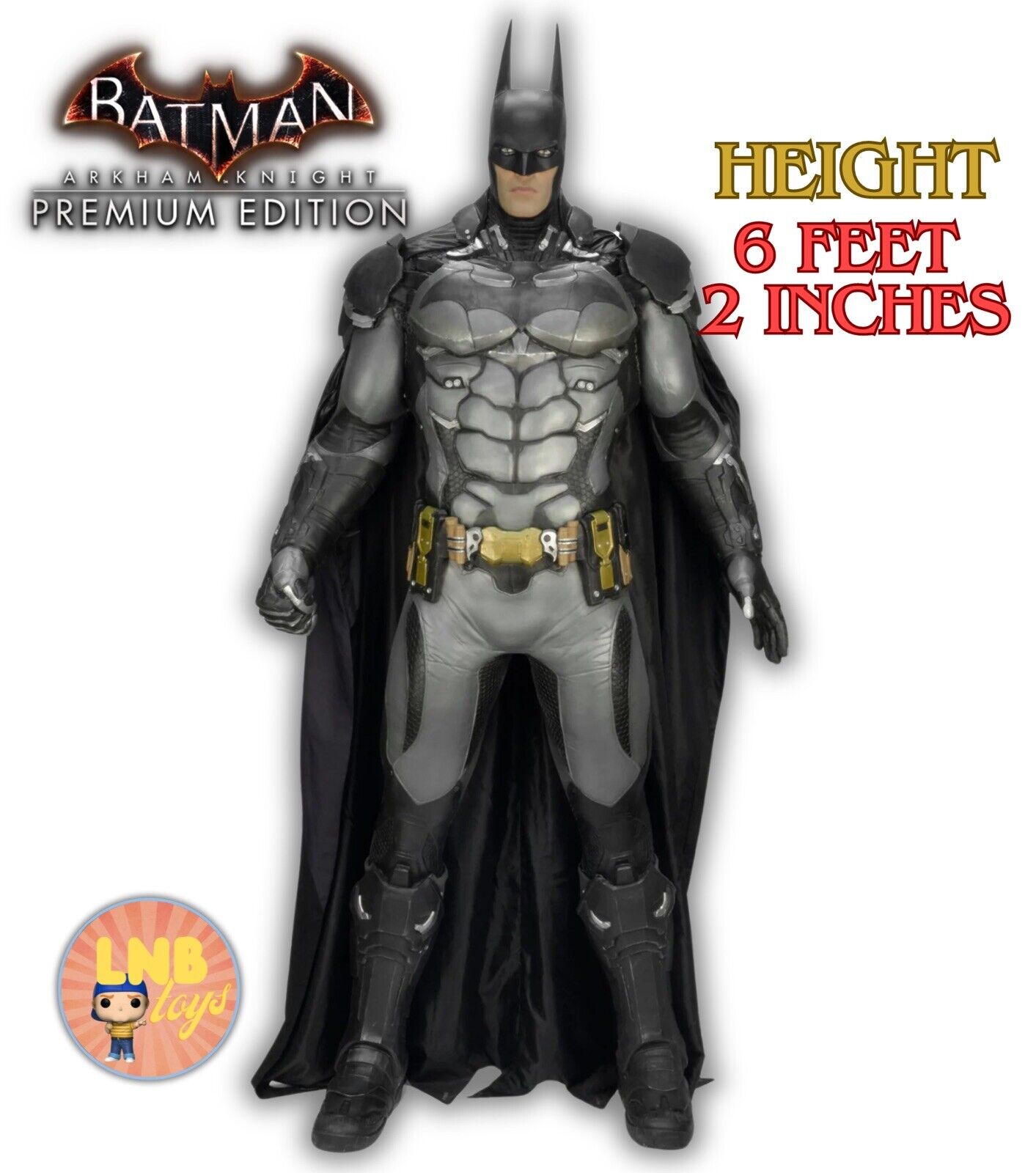 BATMAN: ARKHAM KNIGHT - BATMAN LIFE-SIZE FOAM REPLICA  DC Figure Brand New