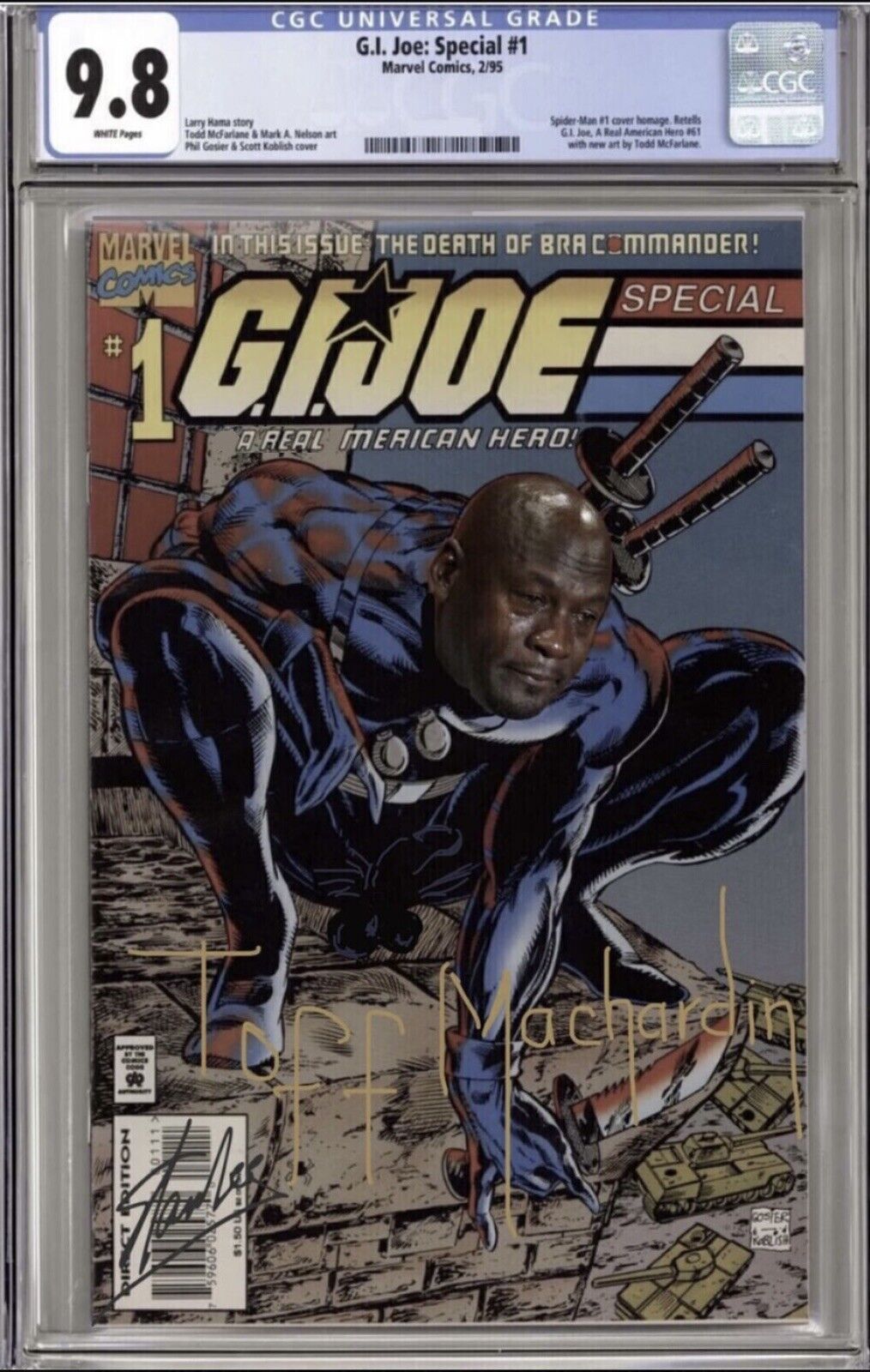 G.I. JOE SPECIAL #1 - INFLATION EDITION CGC 9.8 SS SIGNED BY TOFF MACHARDIN'