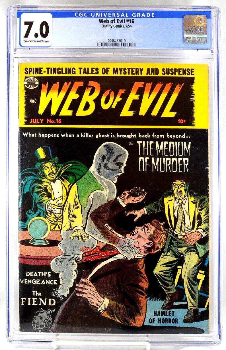 Web of Evil #16 CGC 7.0 1954 Pre Code Horror