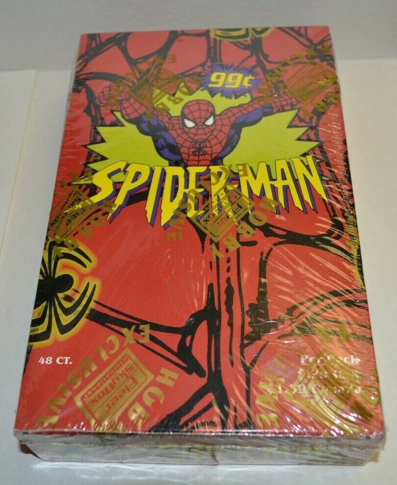 1997 Spider-Man Fleer SkyBox Factory Sealed Trading Card Box - 48 Packs
