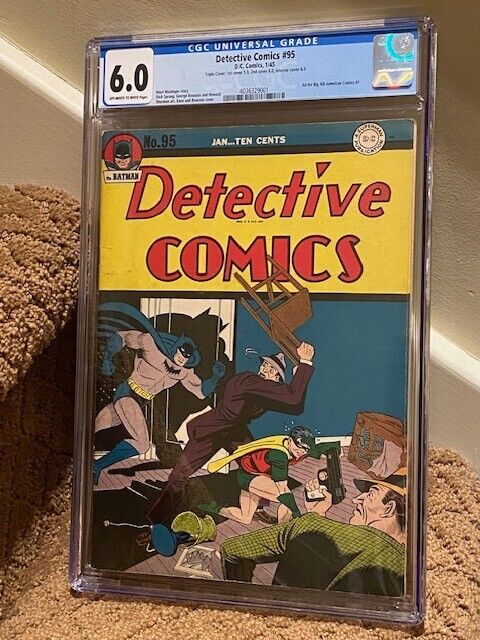 1945 Batman Detective Comics TRIPLE Cover #95 book ALL 3 CGC graded SUPER RARE