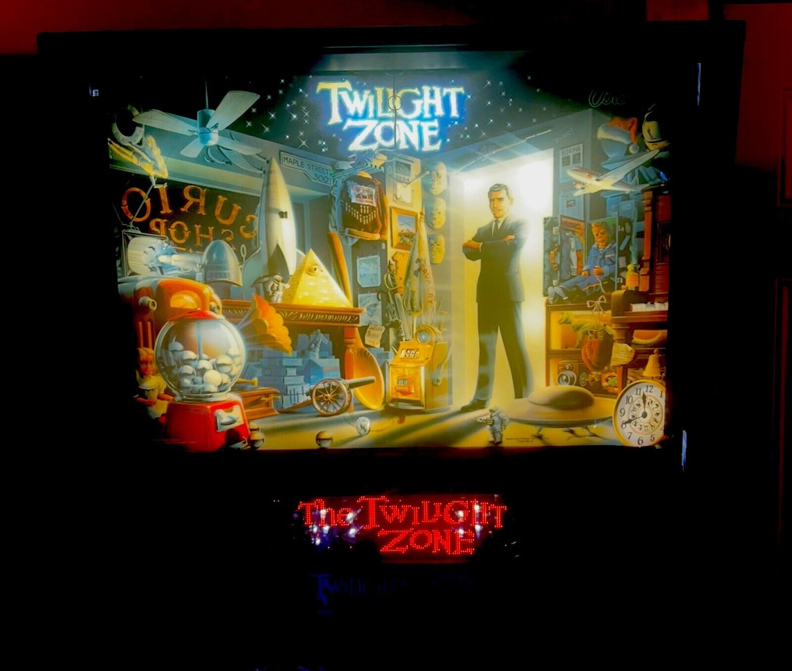 BALLY TWILIGHT ZONE PINBALL MACHINE EXCELLENT CONDITION LEDs