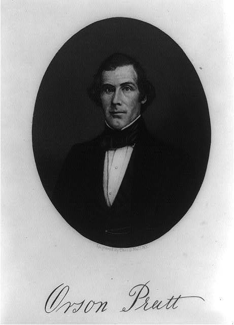 Orson Pratt,1811-1881,Mormon apostle,Leader in Latter Day Saint Movement