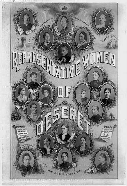 Representative women of deseret,Mormon Church,Bethesda Smith,Woodruff,c1883