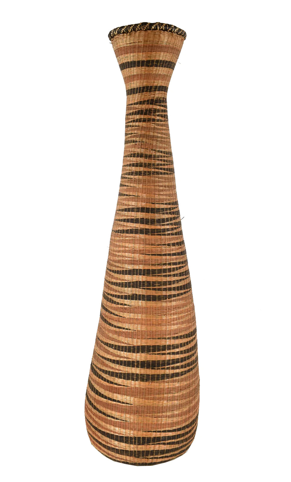 Tutsi Tight Weave Wedding Basket Vase Rwanda 31 Inch
