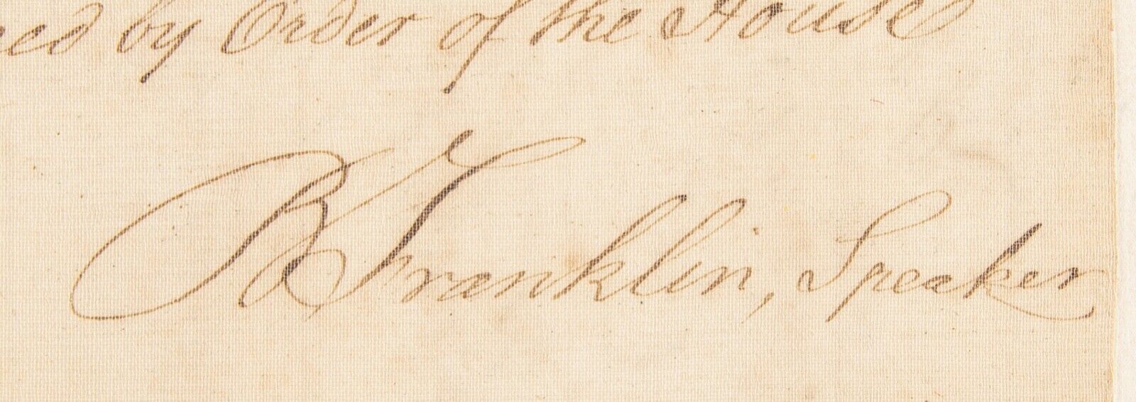Benjamin Franklin Signed  Multipage Document 1764 with PSA