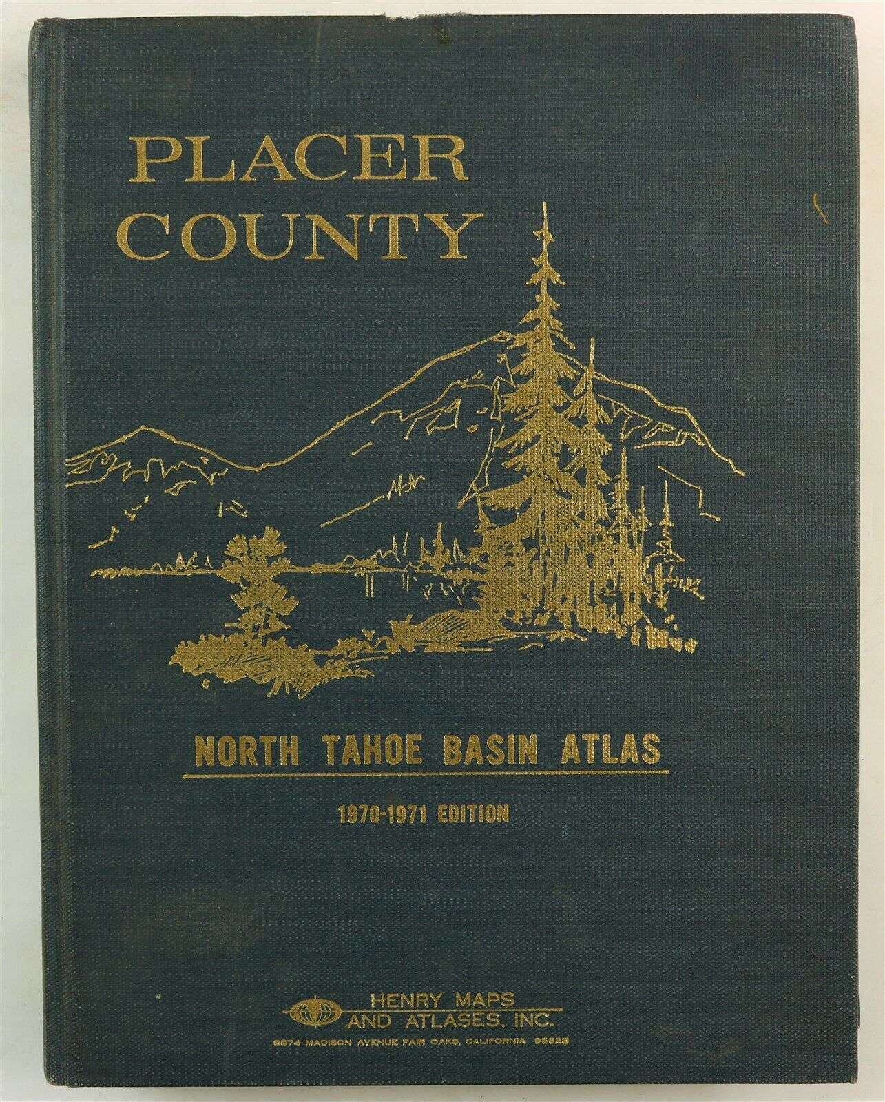 Placer County, California North Tahoe Basin CA 1970 1971 Atlas Survey Plat Book