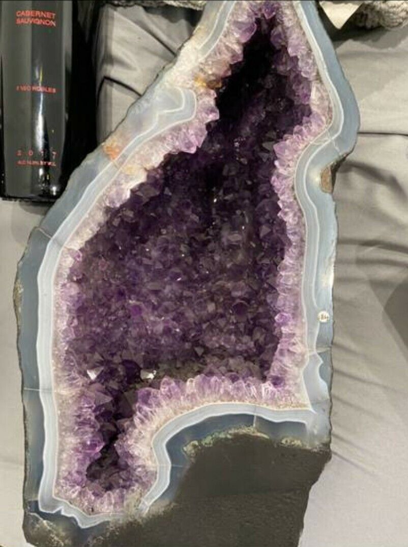 Beautiful Purple Amethyst crystal rock STILL WITH PRICE TAG orig $1850