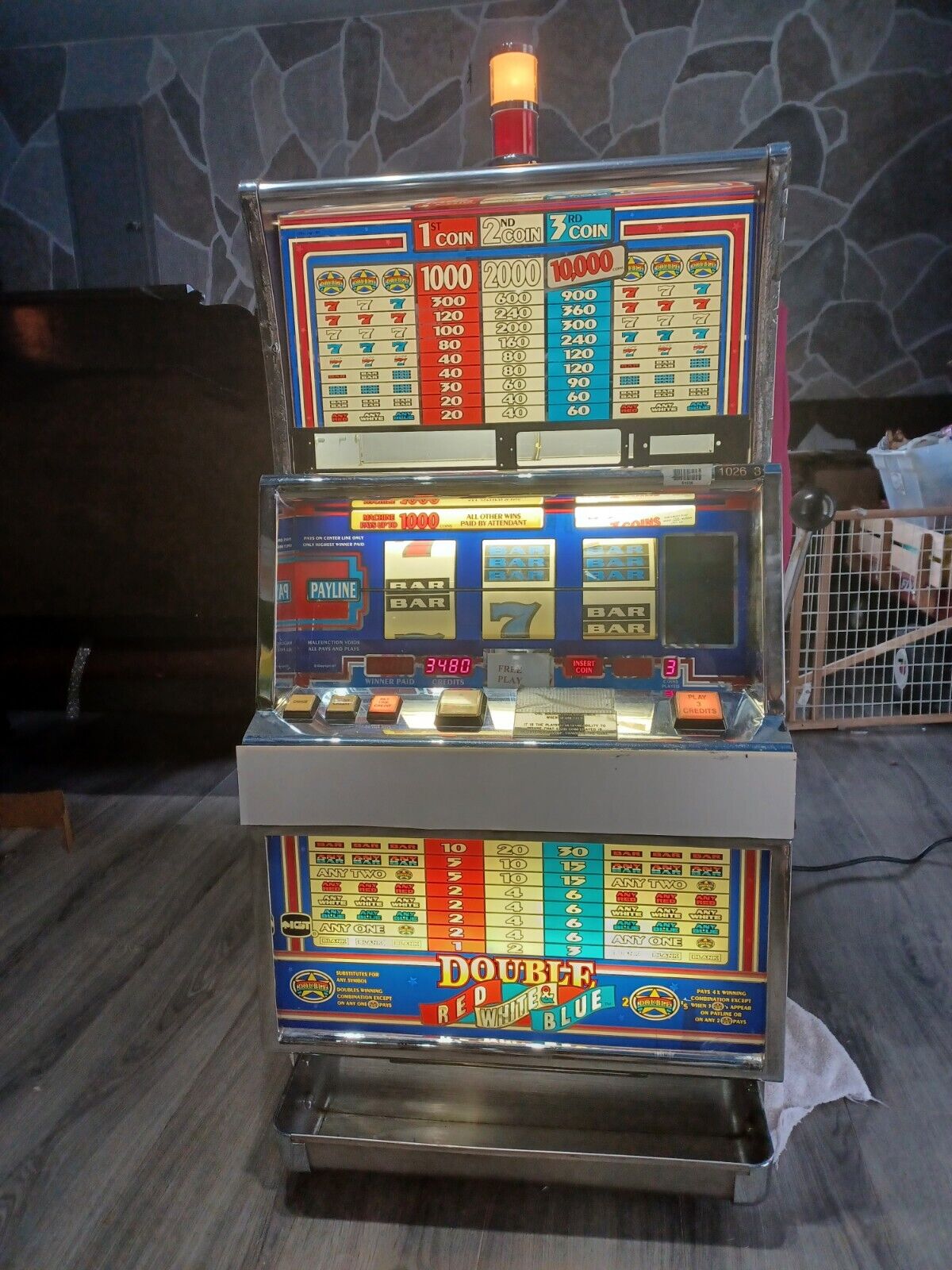 1994 Freeplay IGT Casino 1 Arm Bandit Style Slot Machine Reno Nevada