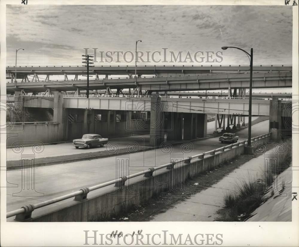 1959 Press Photo South Carrollton Underpass by Carrollton-Airline Interchange