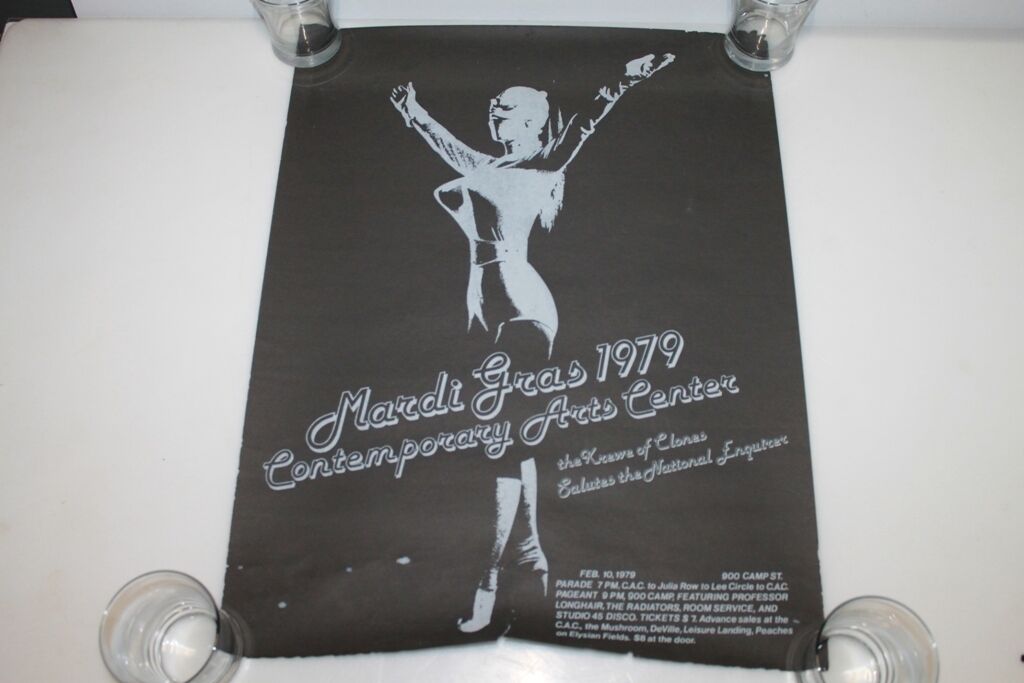 Vintage Feb 10 1979 Mardi Gras Contemporery Arts Poster Krewe of Clones 26\