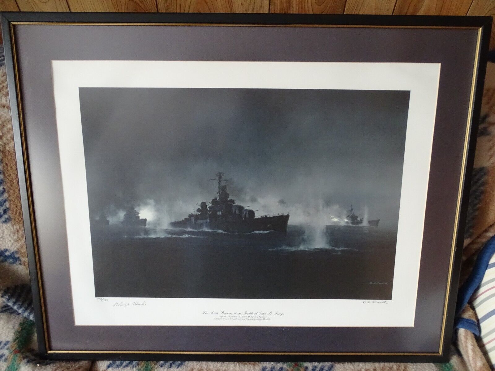 WW2 NAVAL DESTROYER SEA BATTLE THE LITTLE BEAVERS ADMIRAL SIGNED R.G. SMITH RARE