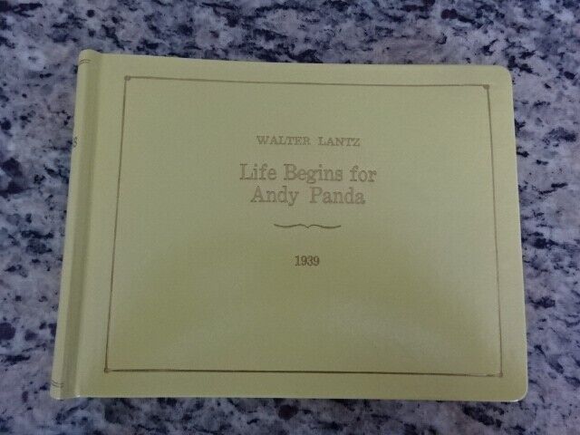 ORIGINAL STORYBOARD & PRESS CLIPPINGS OF LIFE BEGINS ANDY PANDA (1939) LANTZ