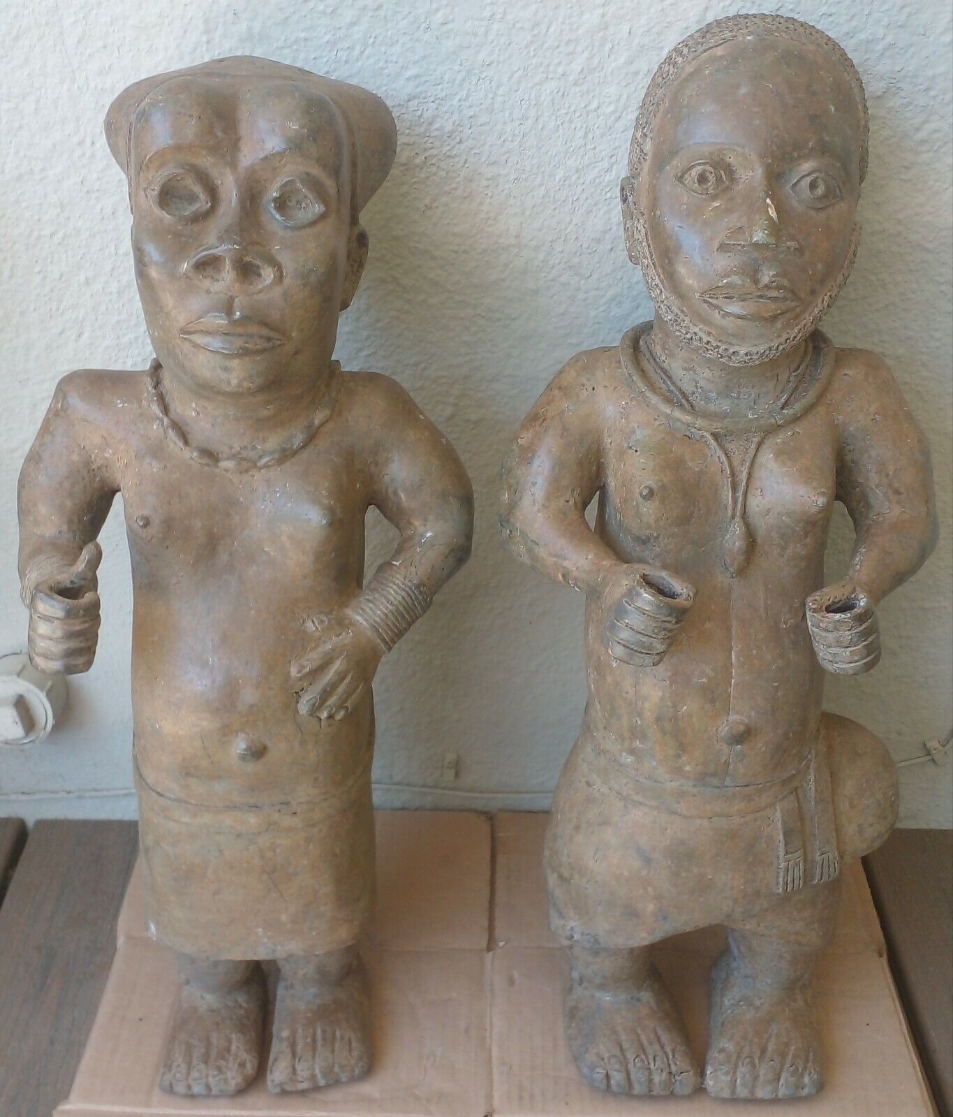 Pairs of Edo Benin Kingdom, Nigeria Court Dwarfs17th/18th century