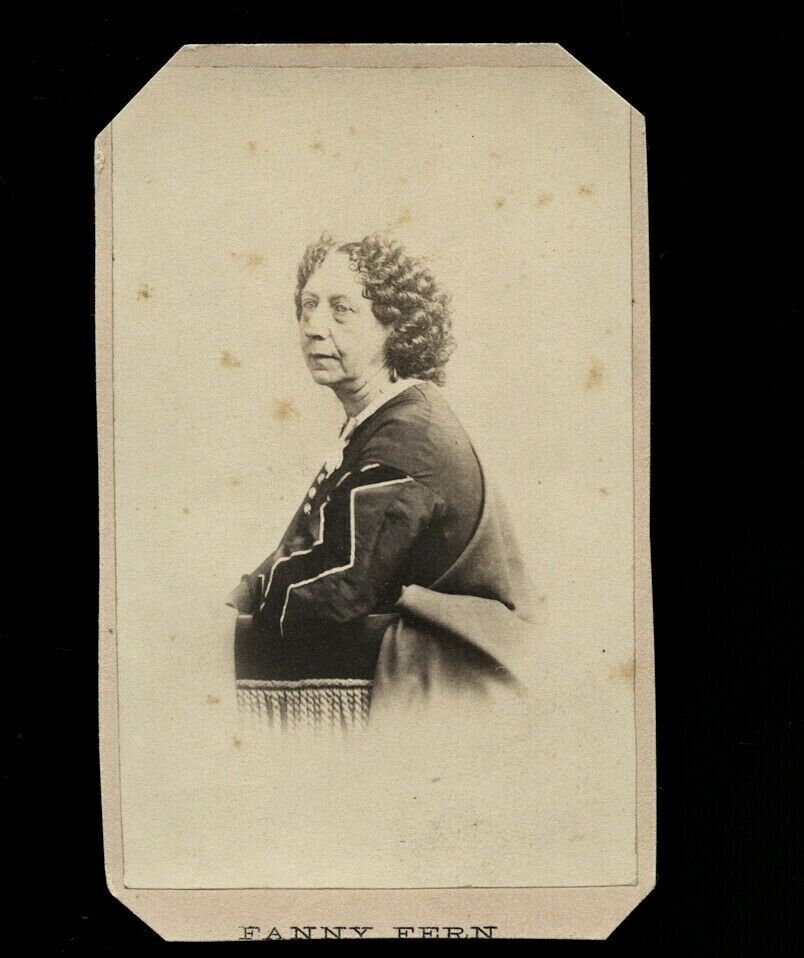 1860s CDV Photo of Author Women\'s Rights Advocate FANNY FERN