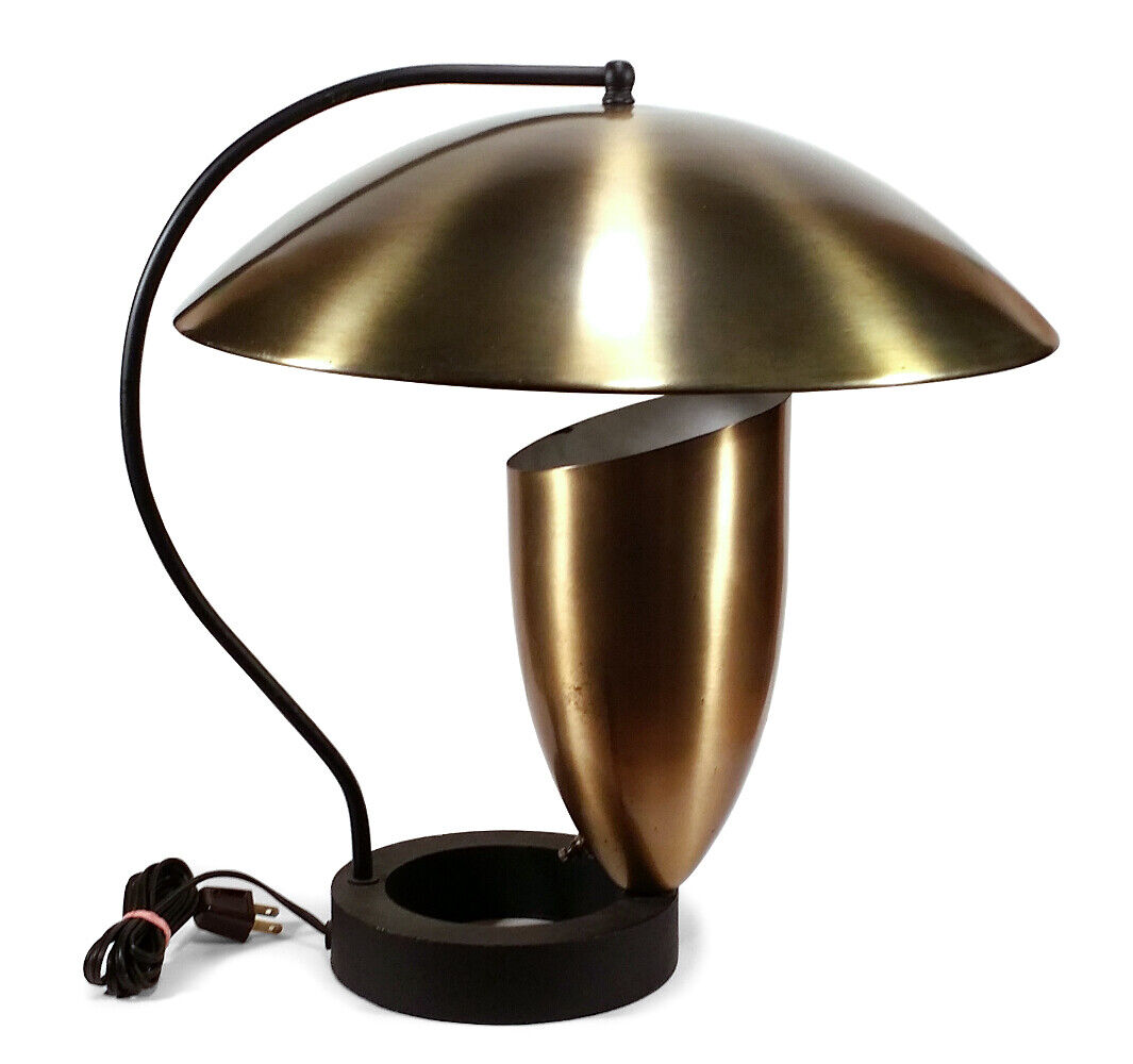 VINTAGE MID-CENTURY MODERN MODERNIST ATOMIC TABLE LAMP DESIGNER ROBERT BULMORE