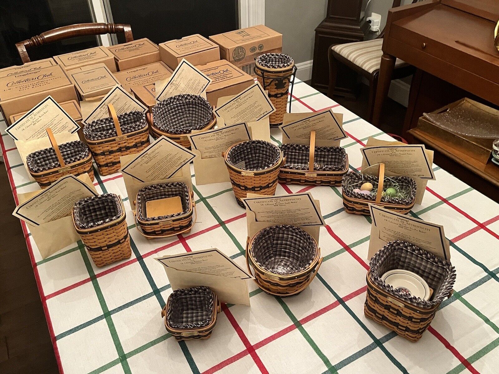 JW Miniature Longaberger Basket Set