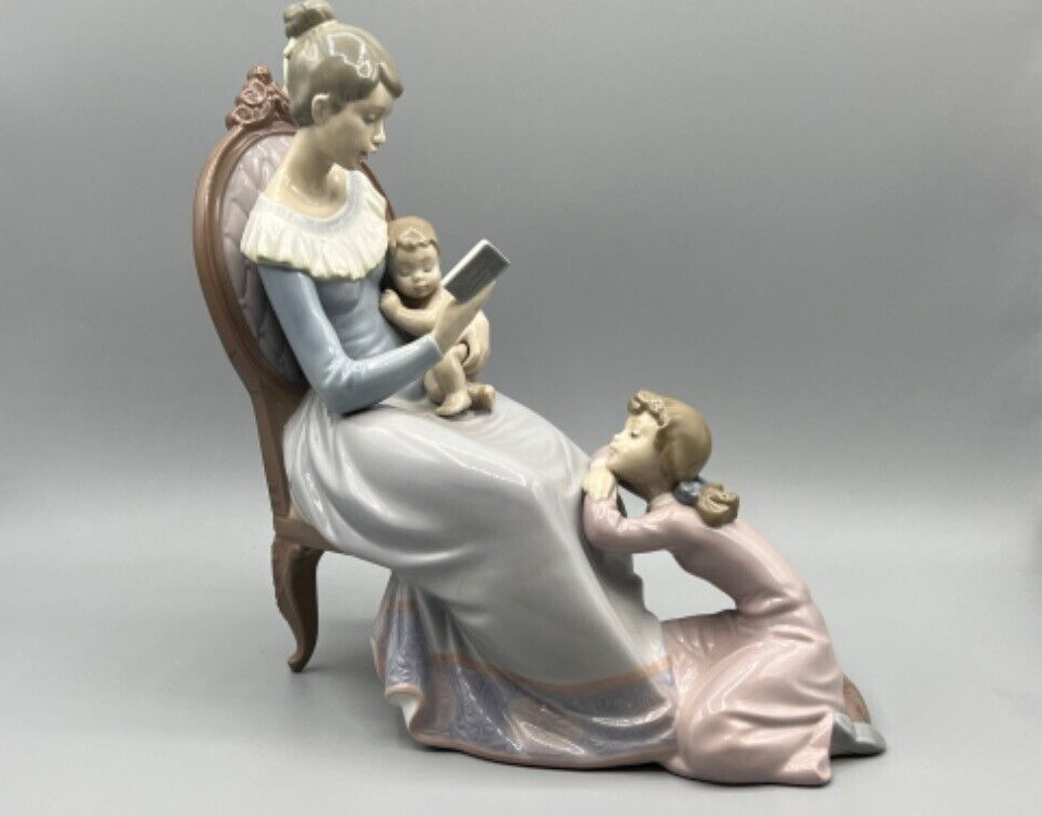 Lladro Porcelain Story Hour Mother Baby Child 5786 1999 Excellent Condition