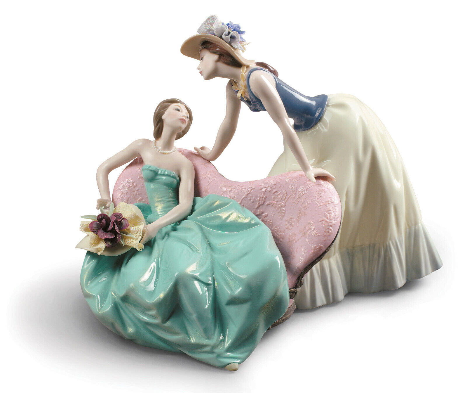 LLADRO HOW IS THE PARTY GOING #9222 BRAND NIB BEAUTIFUL WOMEN LARGE SAVE$$ F/SH